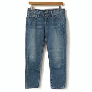 7FAM Crop Straight Leg Jeans